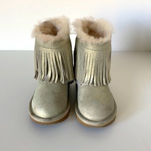 Ugg fringe boots